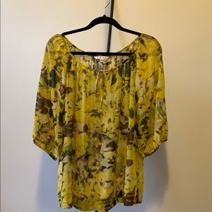 CABI floral blouse